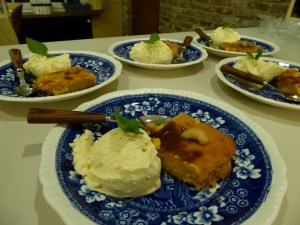 Foto van Thaise pompoen vla met ijs