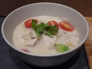Foto van kom met Tom Kha Kai