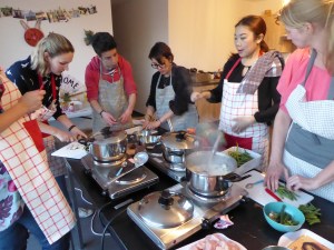 Foto van Thaise kookles met 6 mensen
