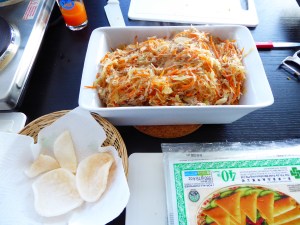 Foto van loempiavulling