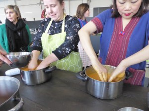 Foto van het maken van Thais dessert