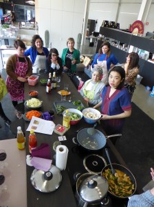Foto van kookeiland met Thaise keuken