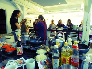 Foto van een keuken met Thaise ingrediënten