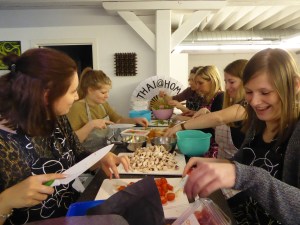 Foto van kookvoorbereidingen