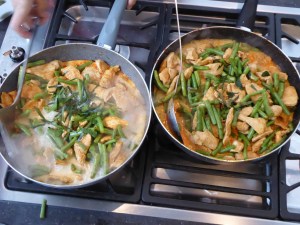 Foto van Thaise curries op gasvuur