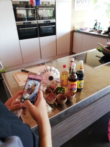 Fotoshoot van Thaise ingrediënten voor pad thai